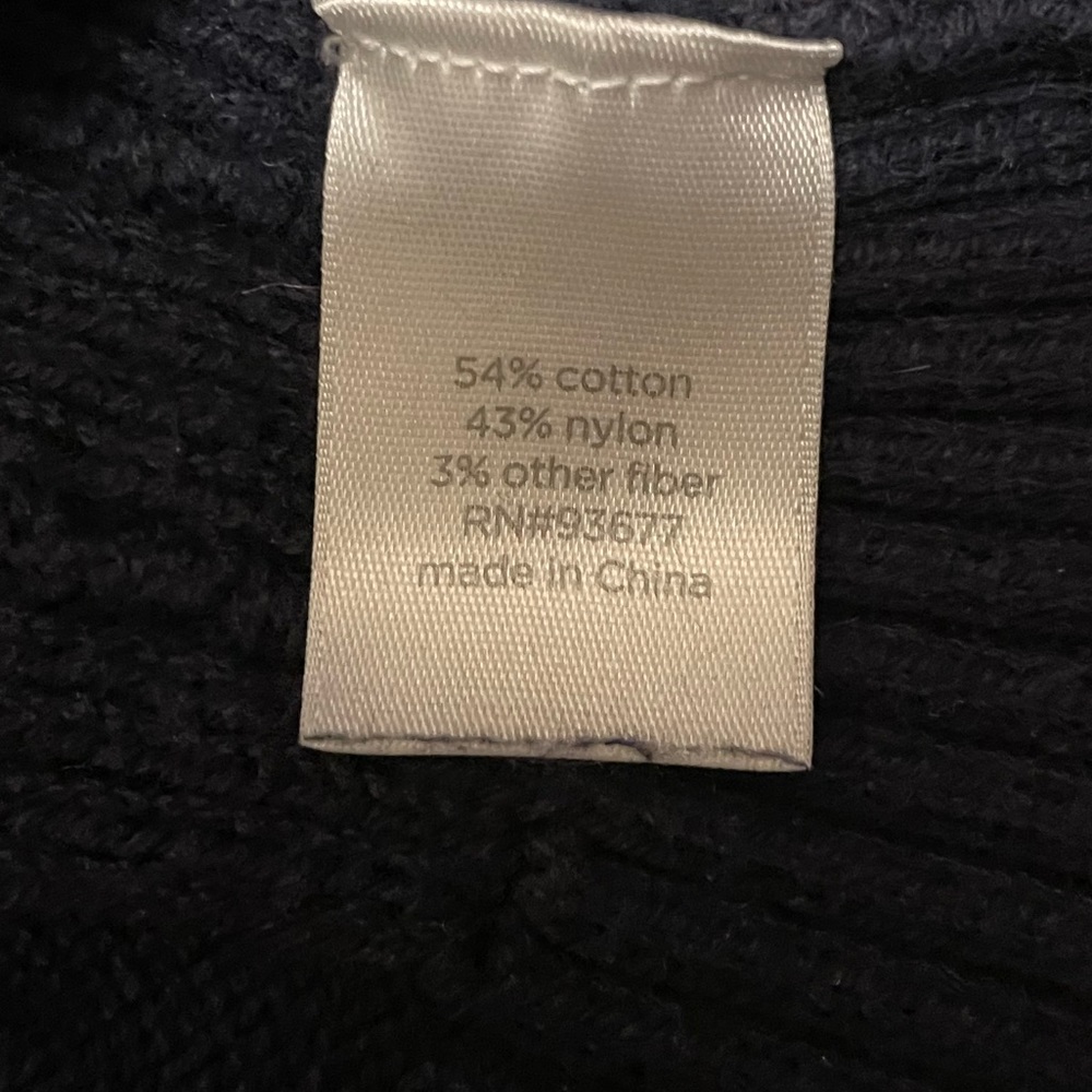 JCP Navy Cable Knit Sweater - Picture 3 of 6